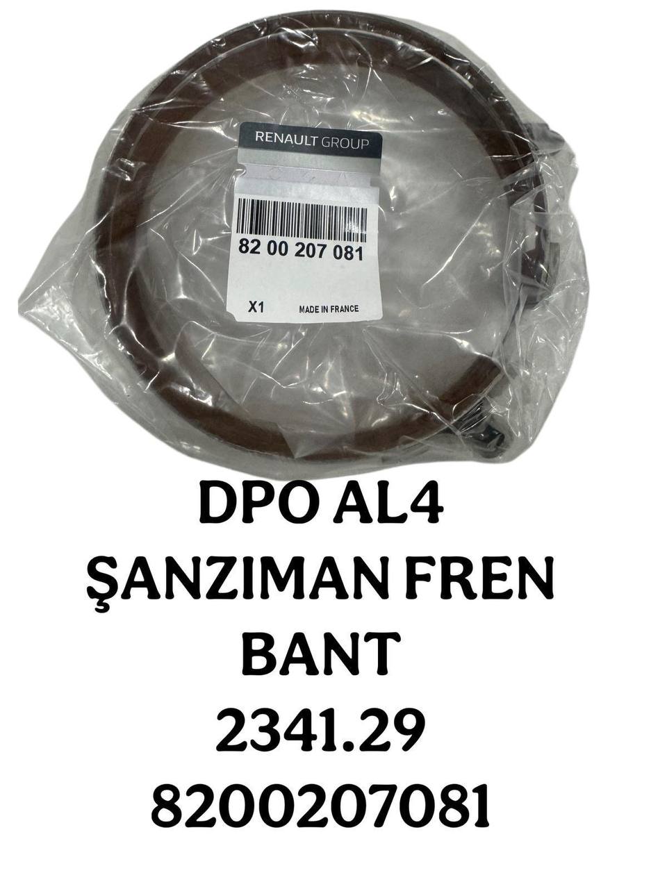DPO AL4 Şanzıman Fren Bant 2341.29 8200207081